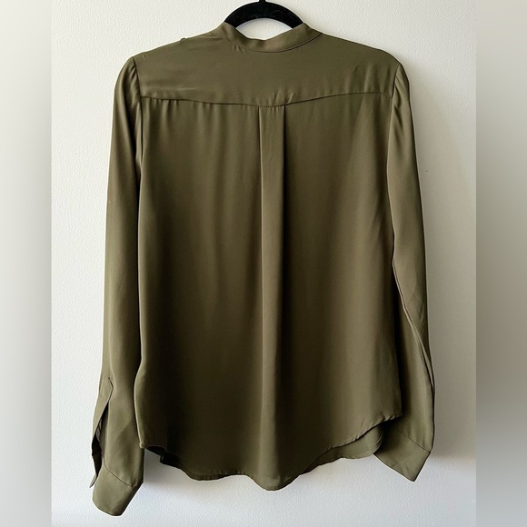 Banana Republic Olive Green Military-Style Blouse - Picture 6 of 6